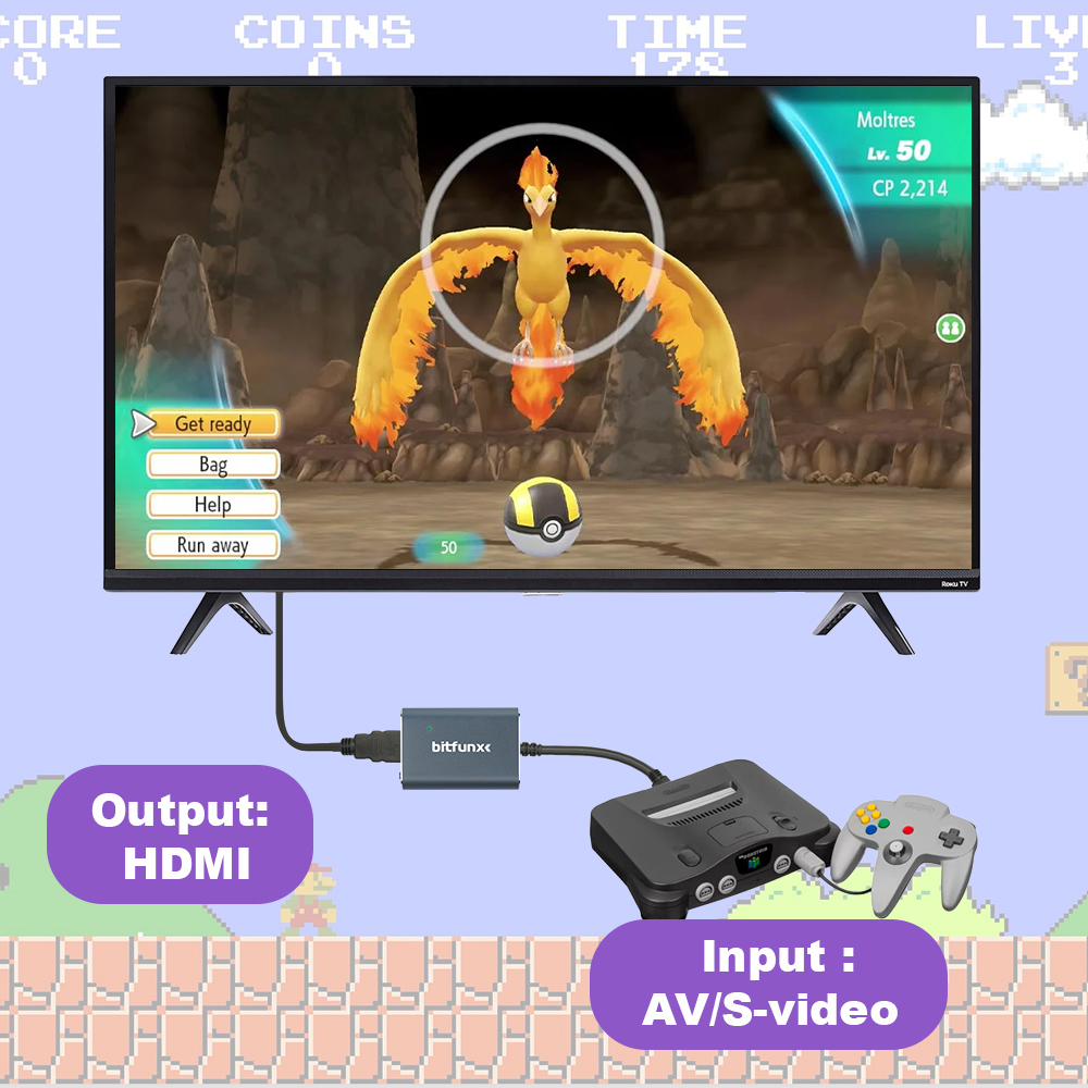 Bitfunx 720P Svideo / AV To HD - Retro Gaming N64 recension och pris