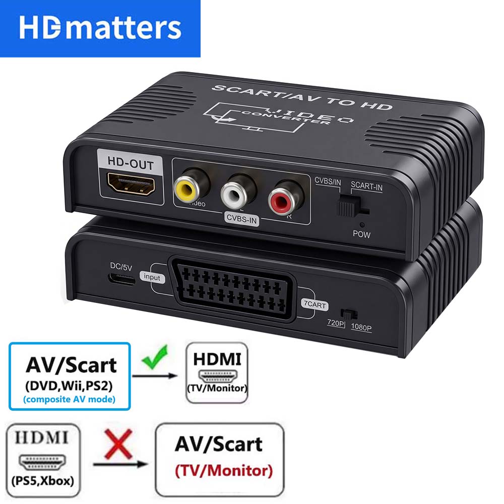 Scart to HDMI Converter 2-in-1 - Scart To Hdmi recension och pris
